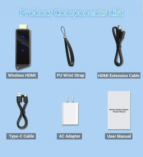 BRAIDOL Wireless HDMI dongle compact travel case nearby