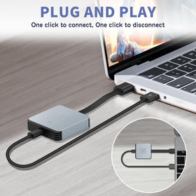 BRAIDOL wireless HDMI receiver paired with HDTV for effortless streaming