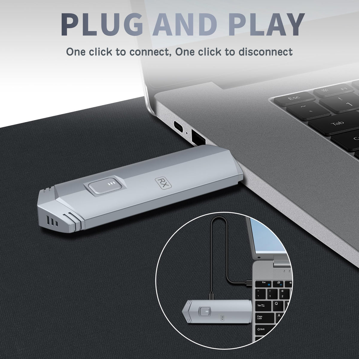 BRAIDOL wireless HDMI receiver extends your screen with stable wireless connectivity