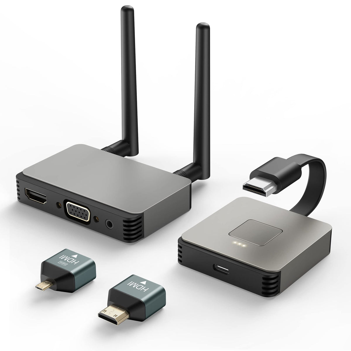 BRAIDOL wireless HDMI transmitter 4K for cable-free laptop-to-display streaming.