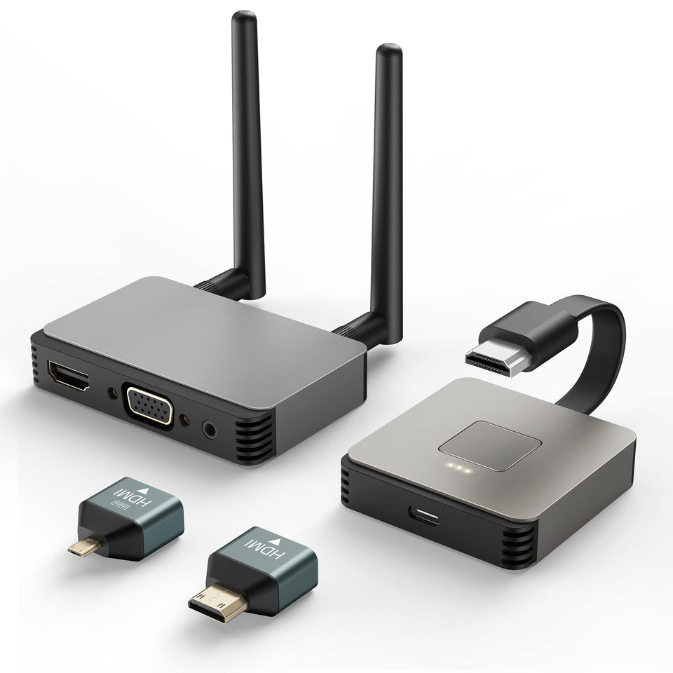 BRAIDOL wireless HDMI transmitter 4K for cable-free laptop-to-display streaming.