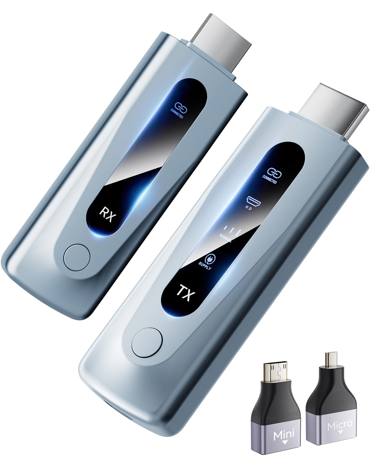 BRAIDOL wireless HDMI transmitter on desk enabling quick plug-and-play 4K streaming
