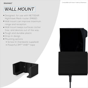 Brainwavz adhesive mounting avoids tools for quick, flexible setup.