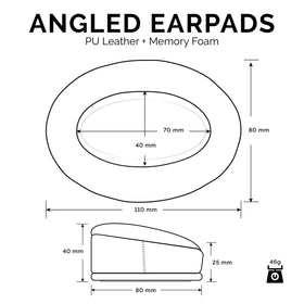 Brainwavz angled ear pads for ATH M50x deliver cushioned wear and clearer ambience.