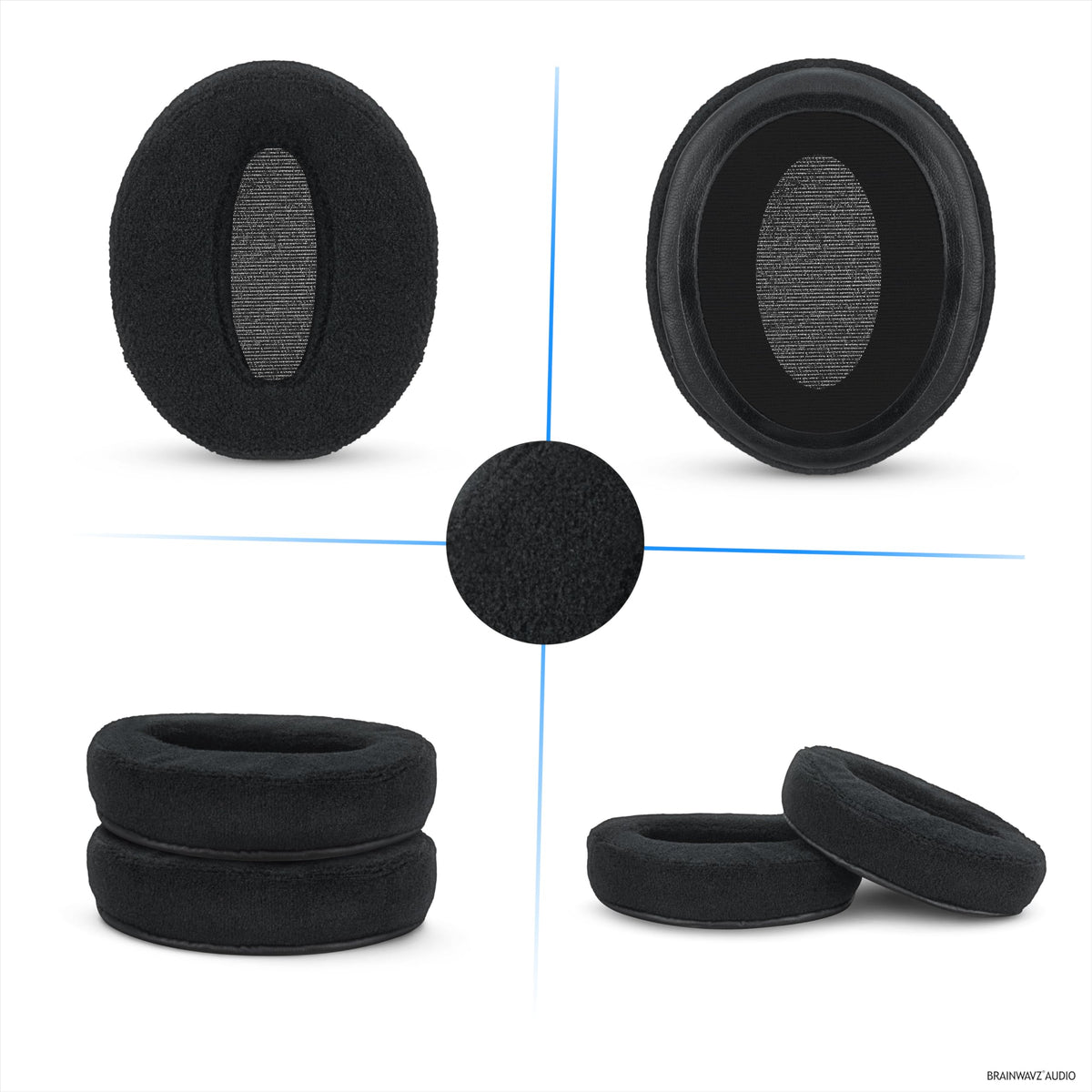 Brainwavz packshot shows the replacement earpads ready to upgrade.