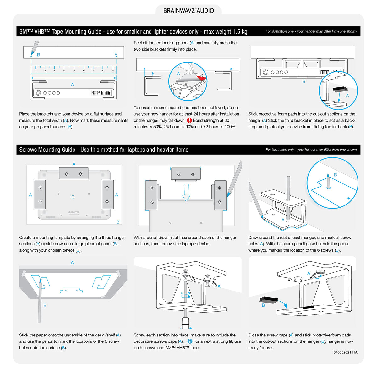 Brainwavz cable-management friendly design helps tidy up workspace.