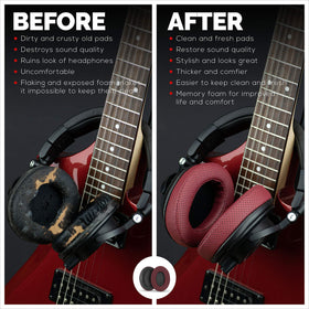 Durable stitching and materials ensure long-lasting Brainwavz ear pads.