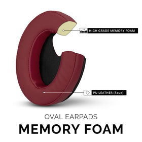 Brainwavz oval design ear pads demonstrate secure, comfortable fit for varied head shapes.
