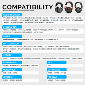 Brainwavz earpads ATH-M50x oval cushion improves fit and seal for longer sessions.