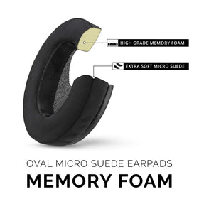 Brainwavz earpads Logitech G Pro oval cushion enhances gaming comfort.