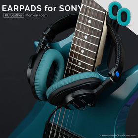 Cross-section view of memory-foam core supports ear comfort.