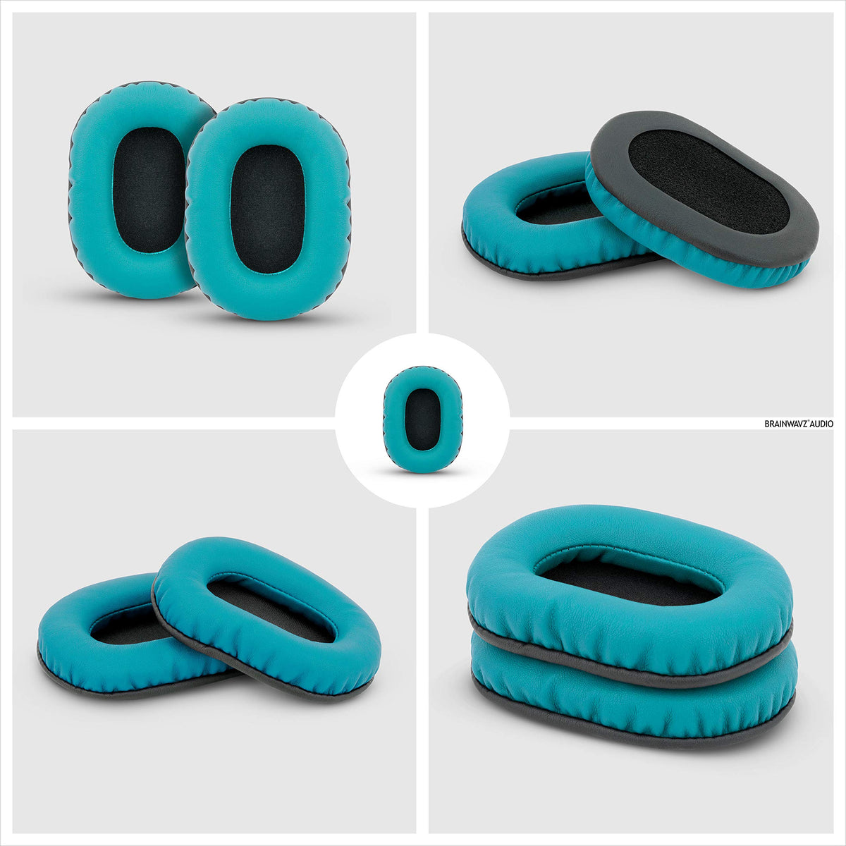 Compact turquoise packaging showcases easy replacement and quick swap.