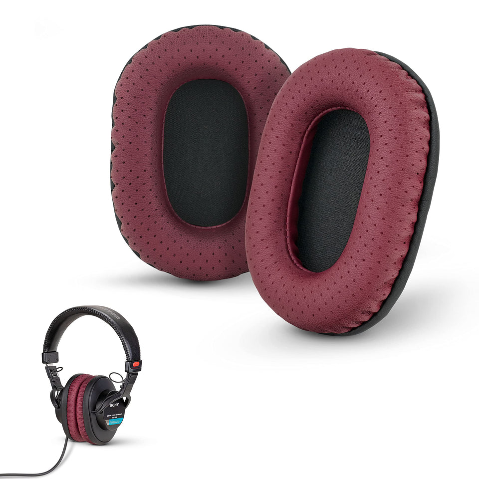 Brainwavz ear pads for Sony MDR-7506 closeup, enhanced comfort and snug fit