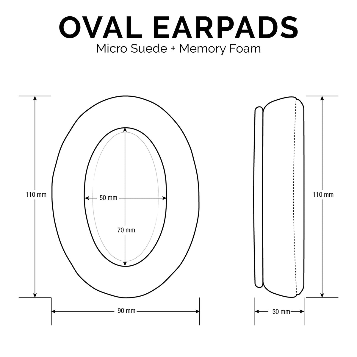 Brainwavz earpads SteelSeries Arctis oval memory foam delivers comfortable, immersive listening.