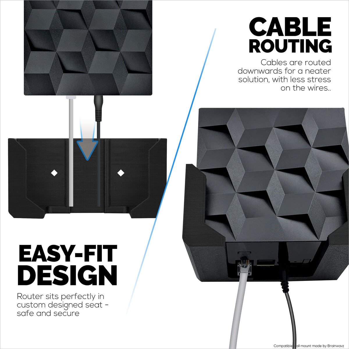 Brainwavz elevated placement may enhance range while maintaining signal integrity.