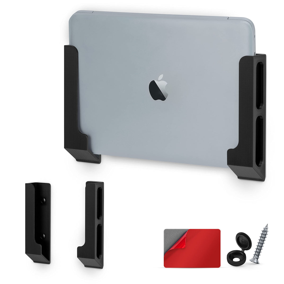 BRAINWAVZ front view of wall mount showing compact profile and neat storage benefit