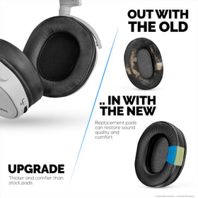 Brainwavz Gaming Gel Earpads SteelSeries Arctis 1 attachment-detail closeup.