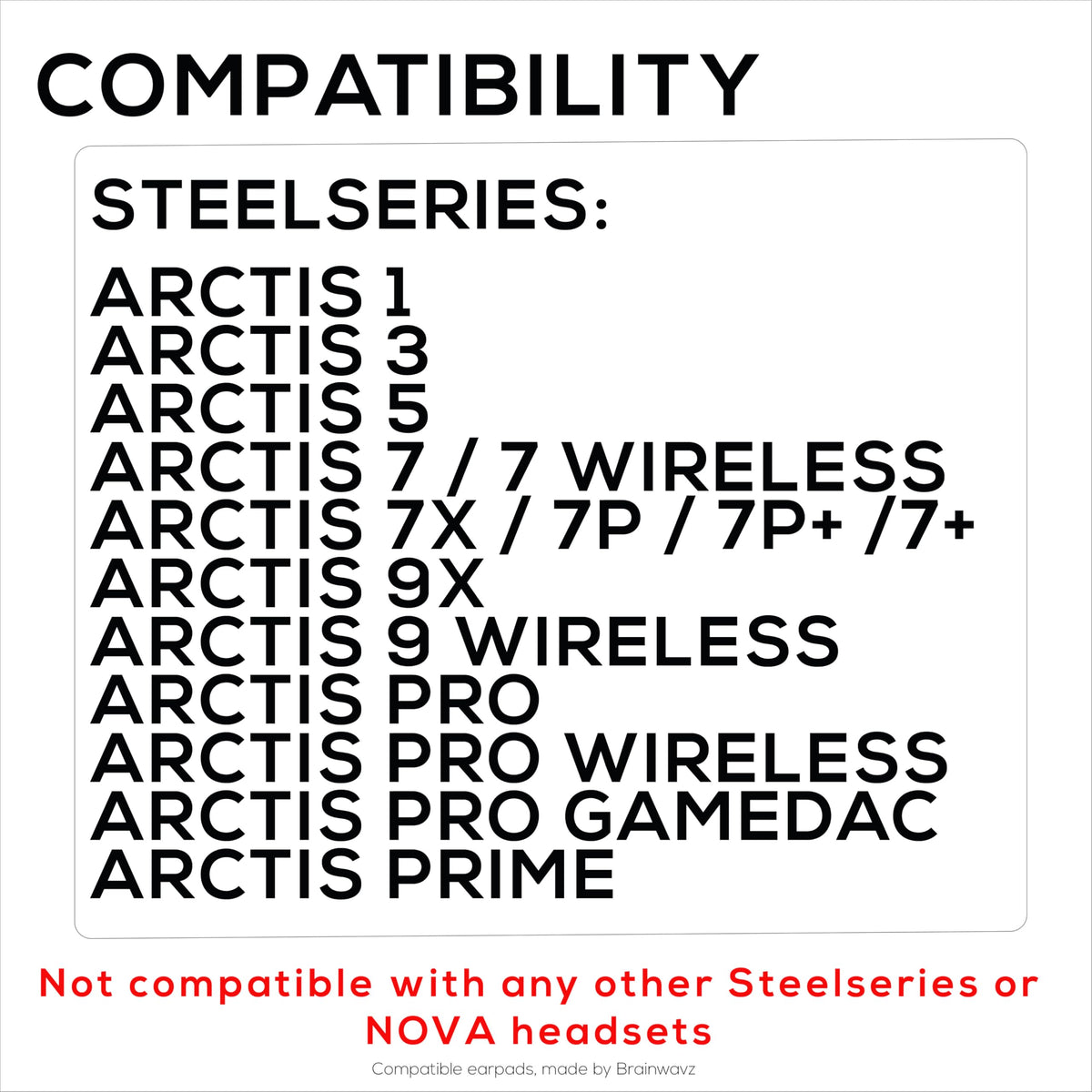 Brainwavz Gaming Gel Earpads on SteelSeries Arctis 3 front view provide fresh, cool comfort.