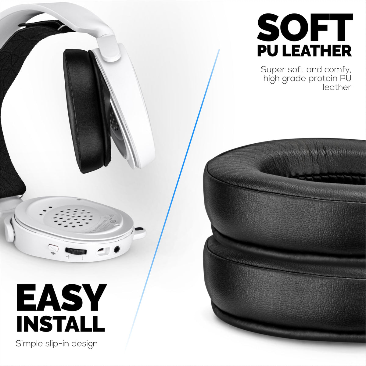 Brainwavz Gaming Gel Earpads SteelSeries Arctis 9x top view boost cooling.