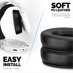 Brainwavz Gaming Gel Earpads SteelSeries Arctis 9x top view boost cooling.