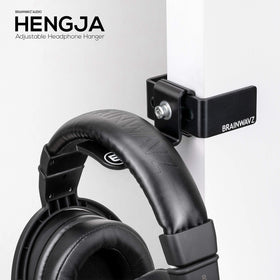 BRAINWAVZ Hengja clamp closeup highlighting secure metal grip and stable hold benefit