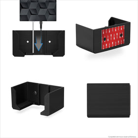 Brainwavz includes screws, wall plugs, and 3M VHB tape for options.