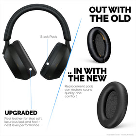 BRAINWAVZ earpads installed on WH-1000XM4 demonstrating proper fit and seal