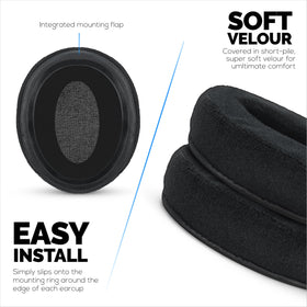 Brainwavz durable earpads combine memory foam and velour for longevity.