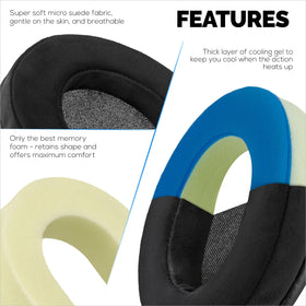 Brainwavz micro-suede texture close-up conveying soft touch and skin-friendly surface