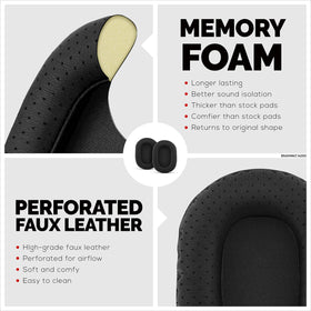 Compatibility focus: earpad dimensions fit Sony on-ear models.