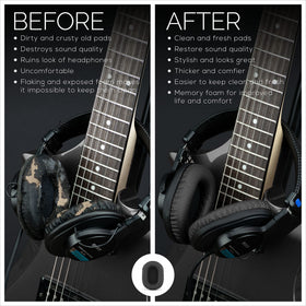 Brainwavz perforated earpads for MDR-7506, side view showing memory foam.
