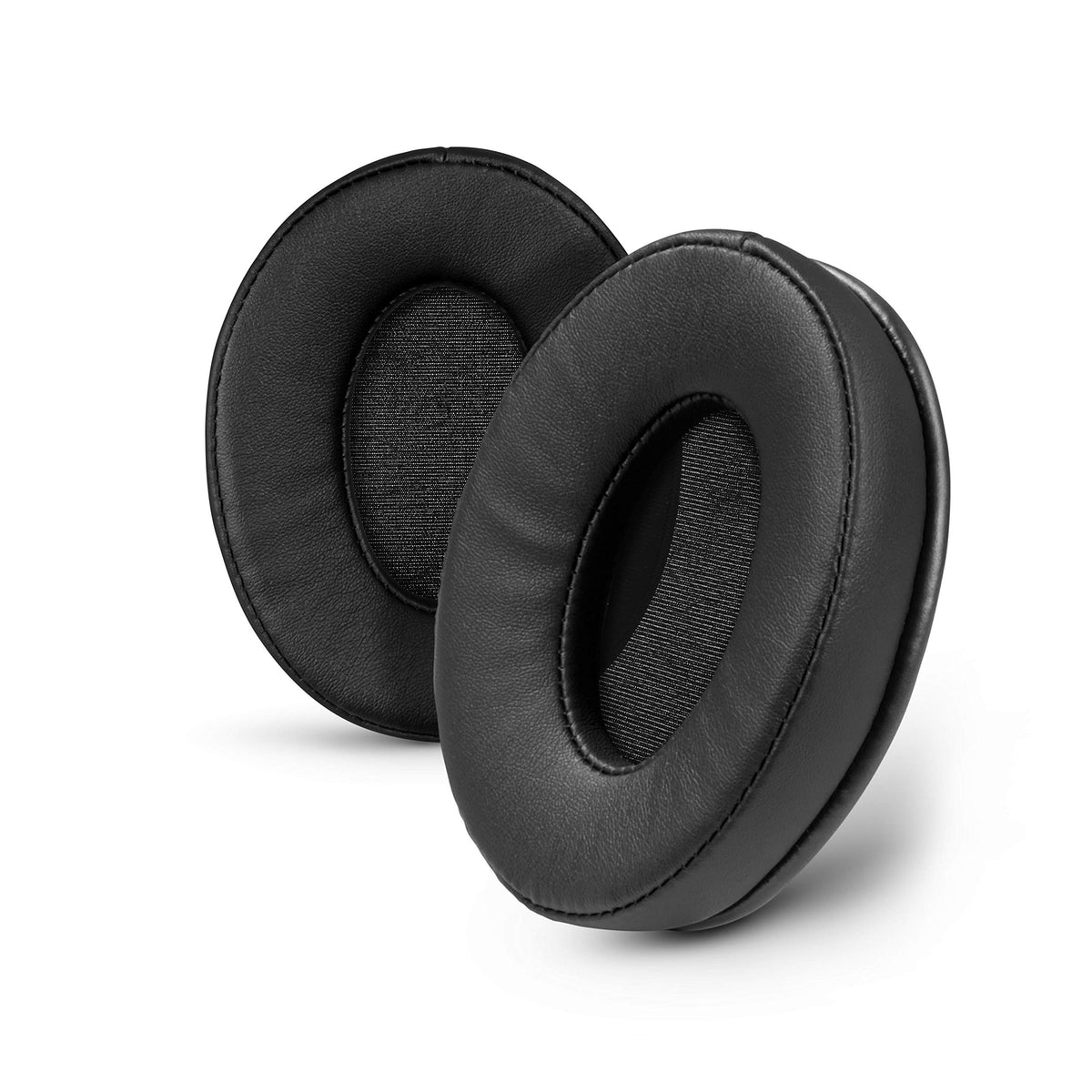Brainwavz ProStock ear pads closeup vegan leather for premium comfort.