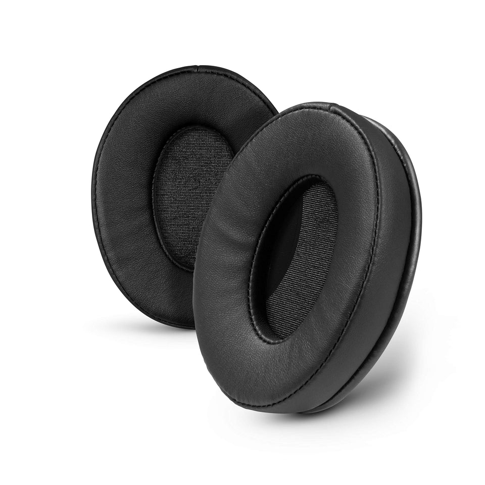 Brainwavz ProStock ear pads closeup vegan leather for premium comfort.