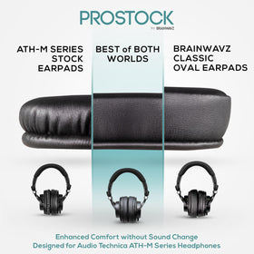 Brainwavz ProStock ear pads foam detail for improved cushioning.