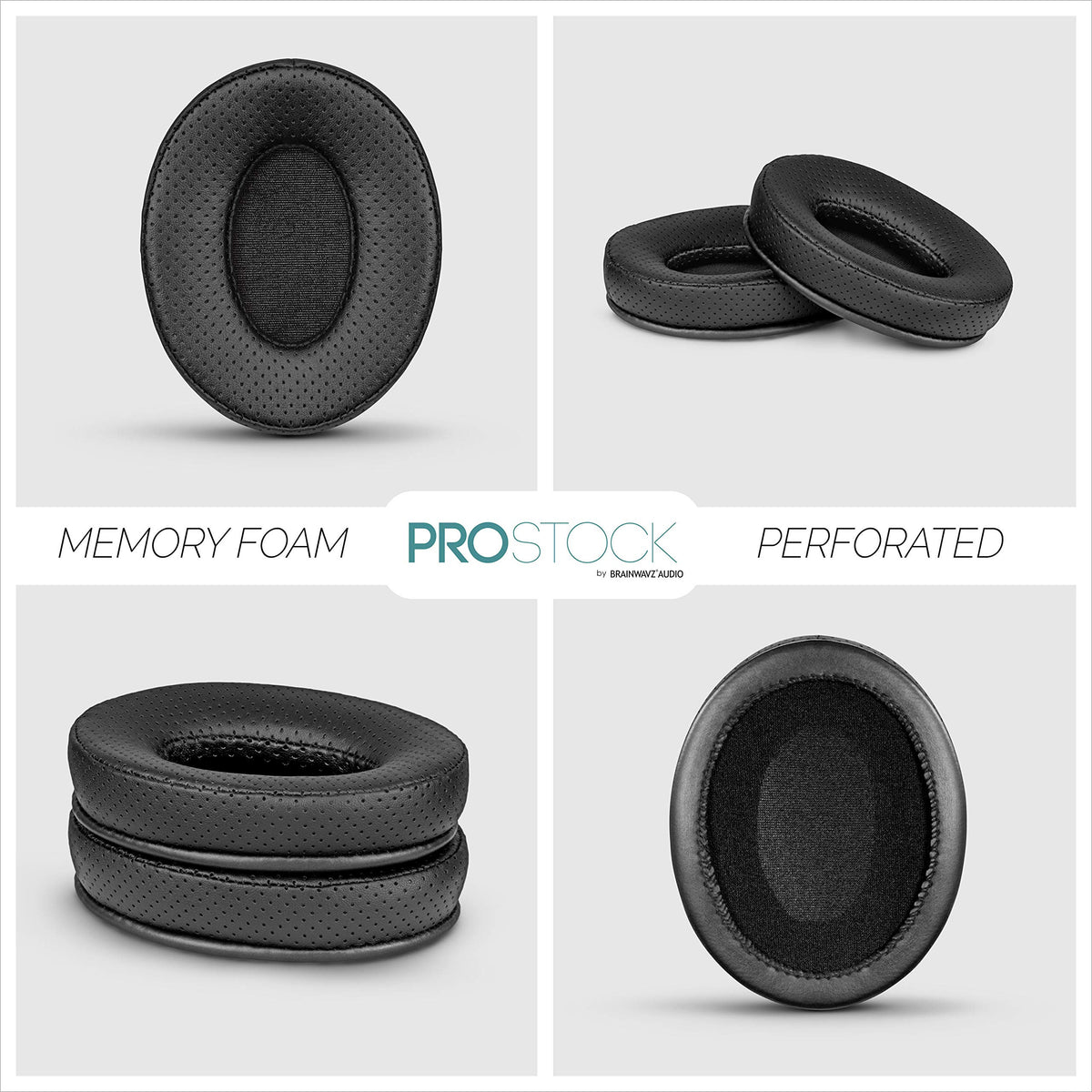 Brainwavz scale image showing pad dimensions and compatibility benefit