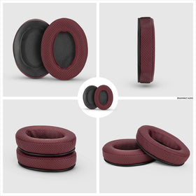 Vibrant red perforated Brainwavz earpads add style and comfort to your headset.