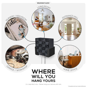 Brainwavz mounts reduce clutter while keeping router visibility and airflow.