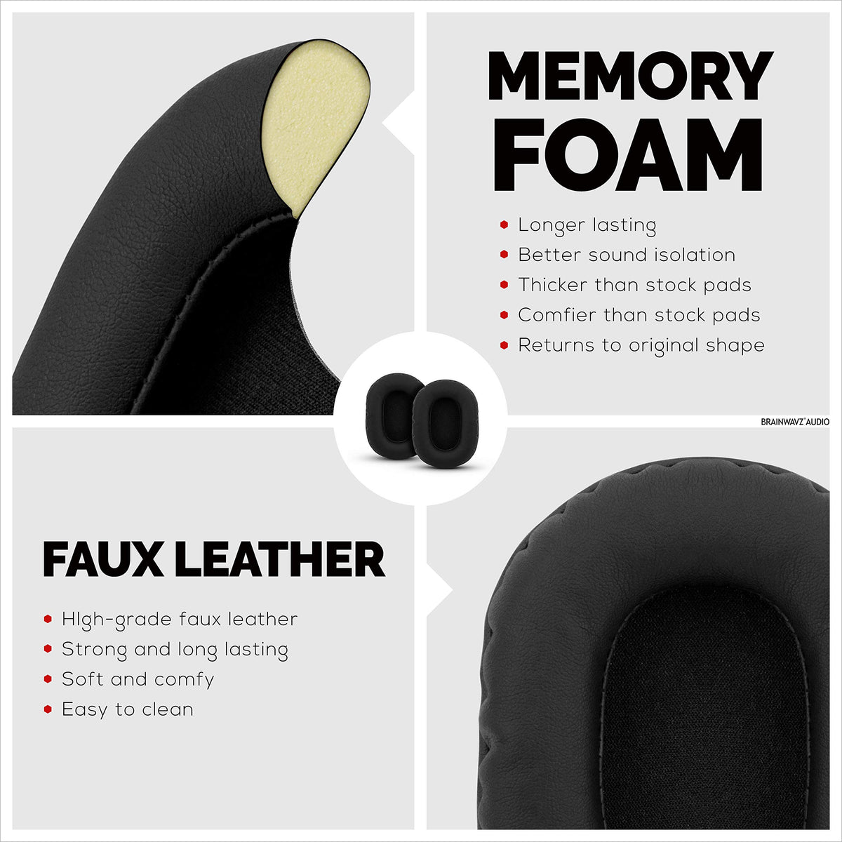 Brainwavz earpads show durable craftsmanship for years of daily wear