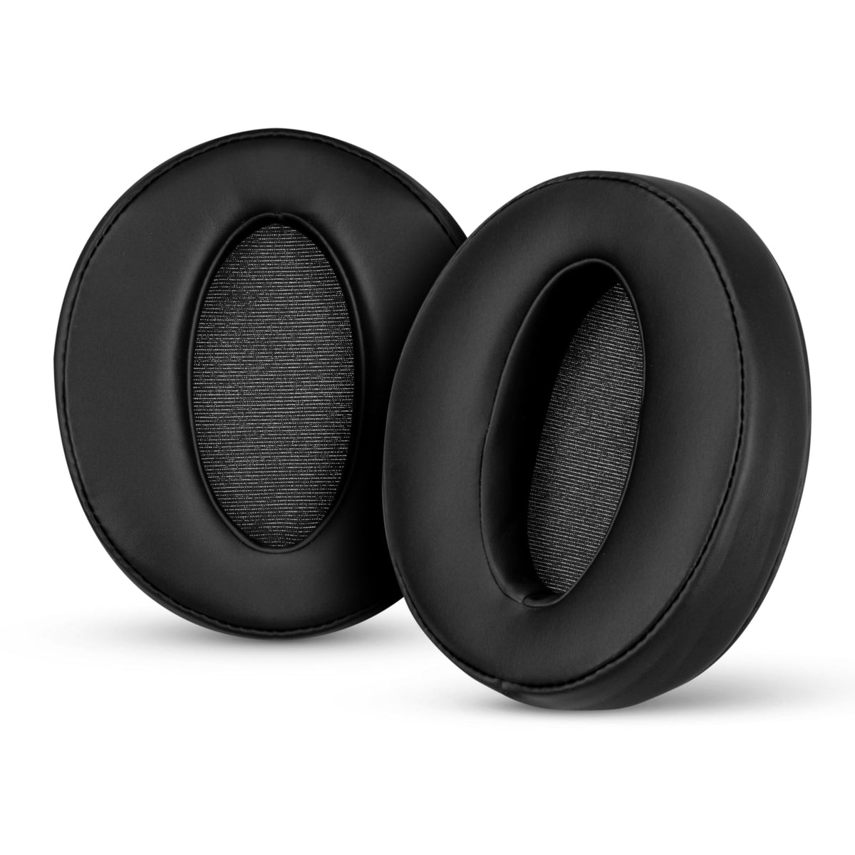 Brainwavz replacement earpads on Sennheiser HD450BT closeup for comfort