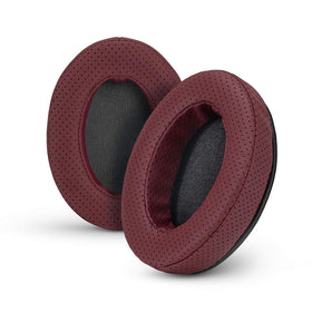 Brainwavz perforated red memory foam ear pads for plush comfort.
