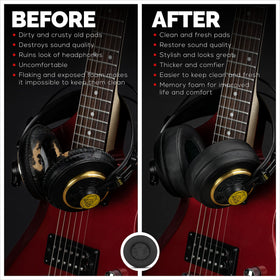 Brainwavz round earpads with memory foam core for plush comfort