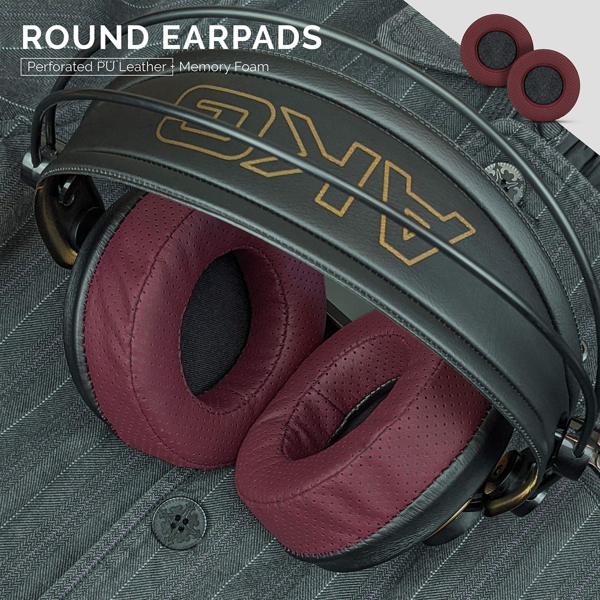 Brainwavz round ear pads packaging shows quick replacement option
