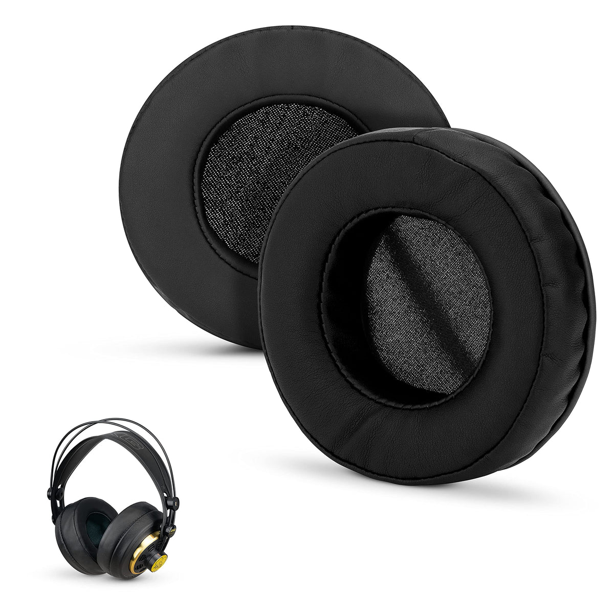 Brainwavz round replacement memory foam ear pads for durable, comfortable wear