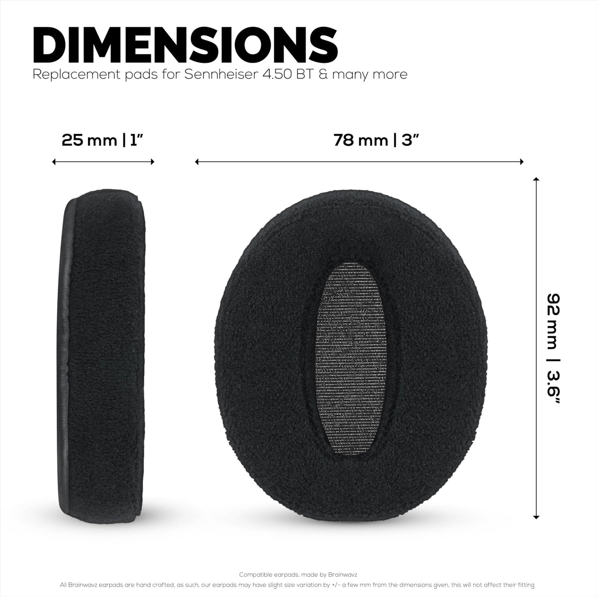 Brainwavz slip-on installation lets you refresh your headset in minutes.