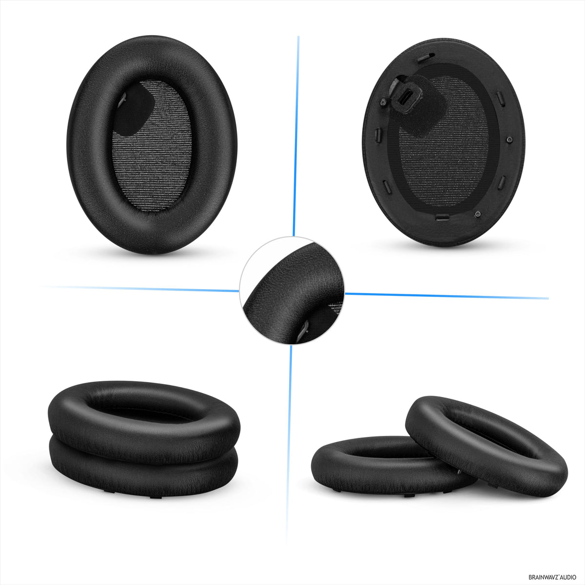 BRAINWAVZ stitched seam and label detail indicating reinforced durability