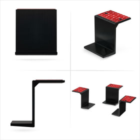 BrainWAVZ foam pads protect devices from scratches during docking.