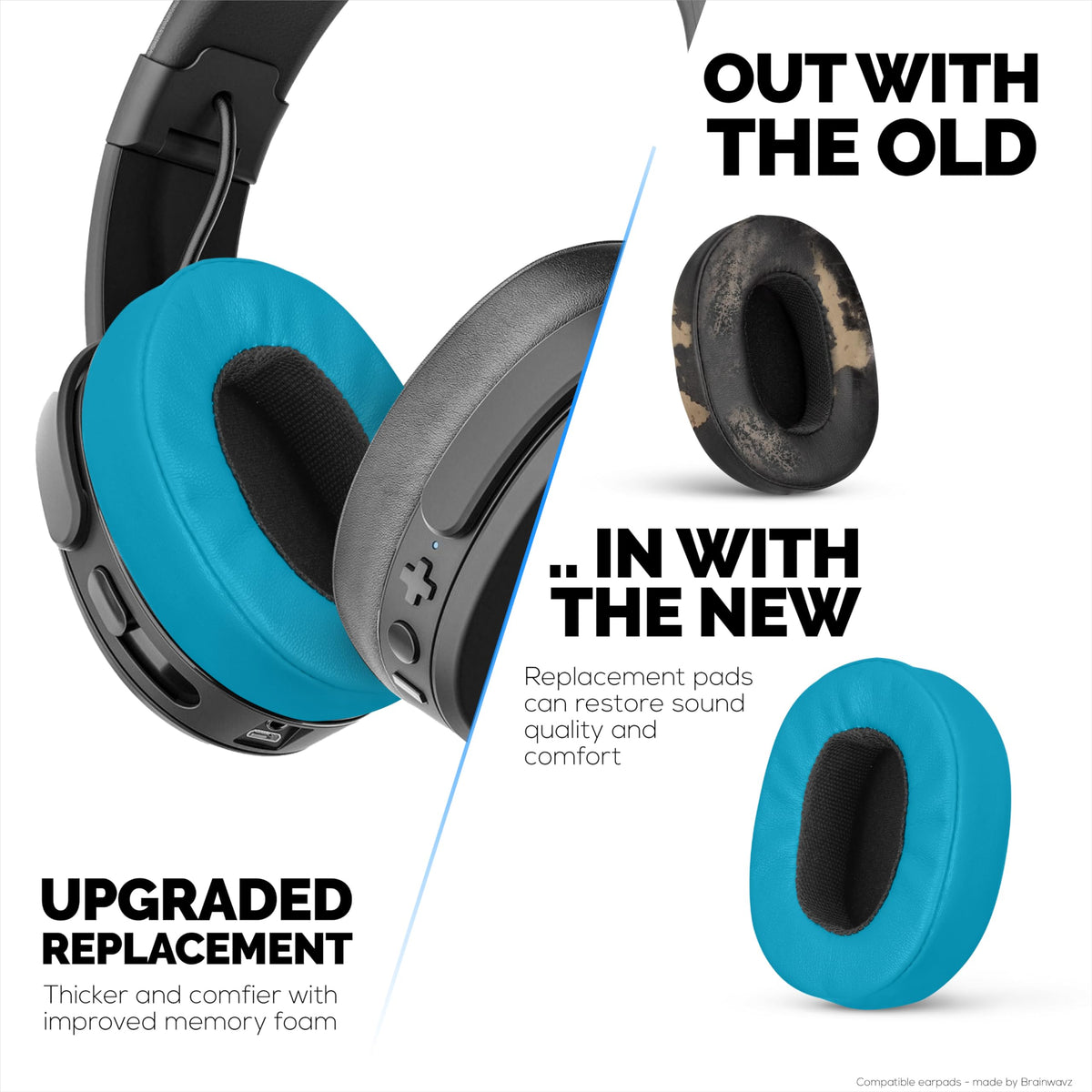 Brainwavz Hesh 3 earpads memory foam core for a secure fit.
