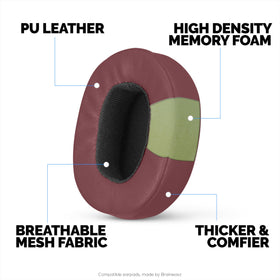 Brainwavz upgraded earpads memory foam core – superior noise isolation.