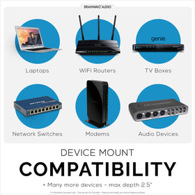 Brainwavz helps organize compact devices with wall mounting.