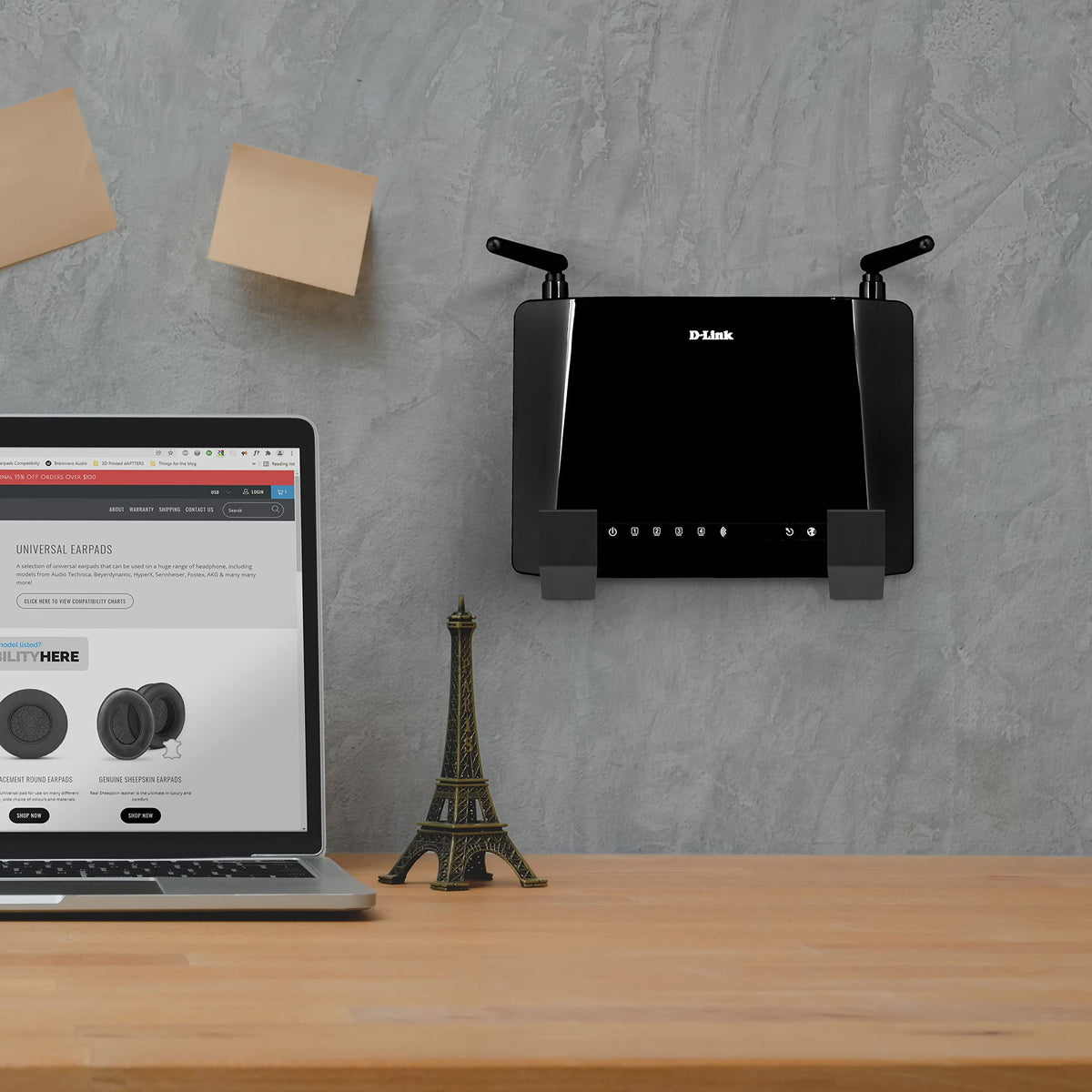 Brainwavz quick-mount tape allows tool-free installation for light items.